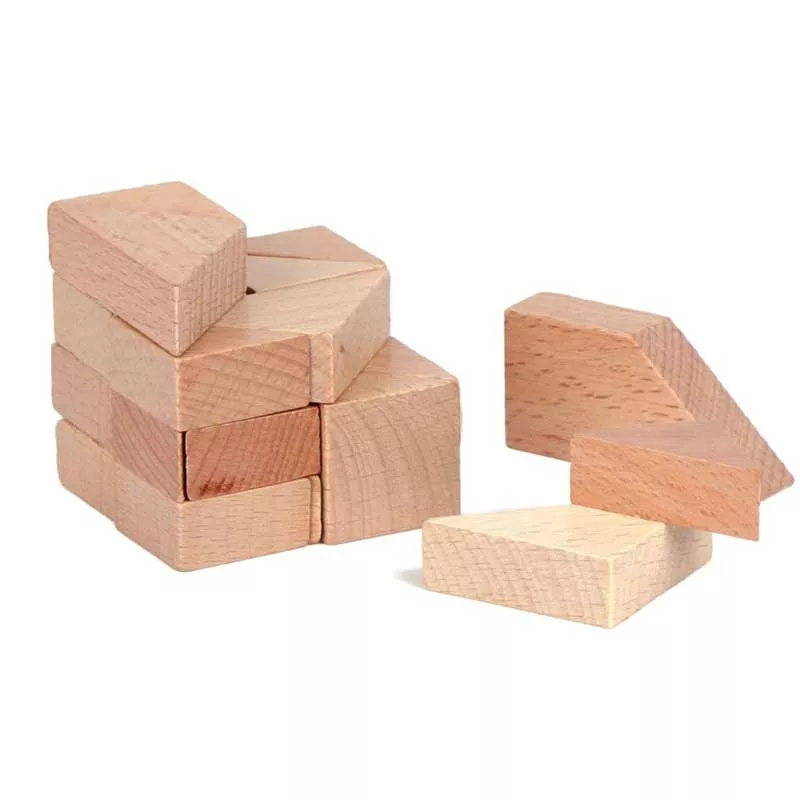 Educational IQ puzzle "Cube" made of wood