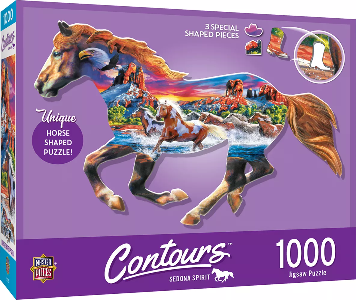 Master Pieces puzzle of 1000 pieces - The Running Horse