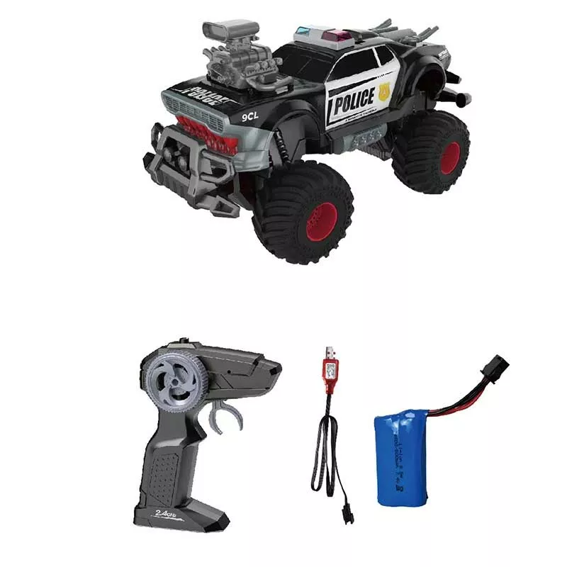 Police off-road jeep with realistic sound effects and RC control 1:14
