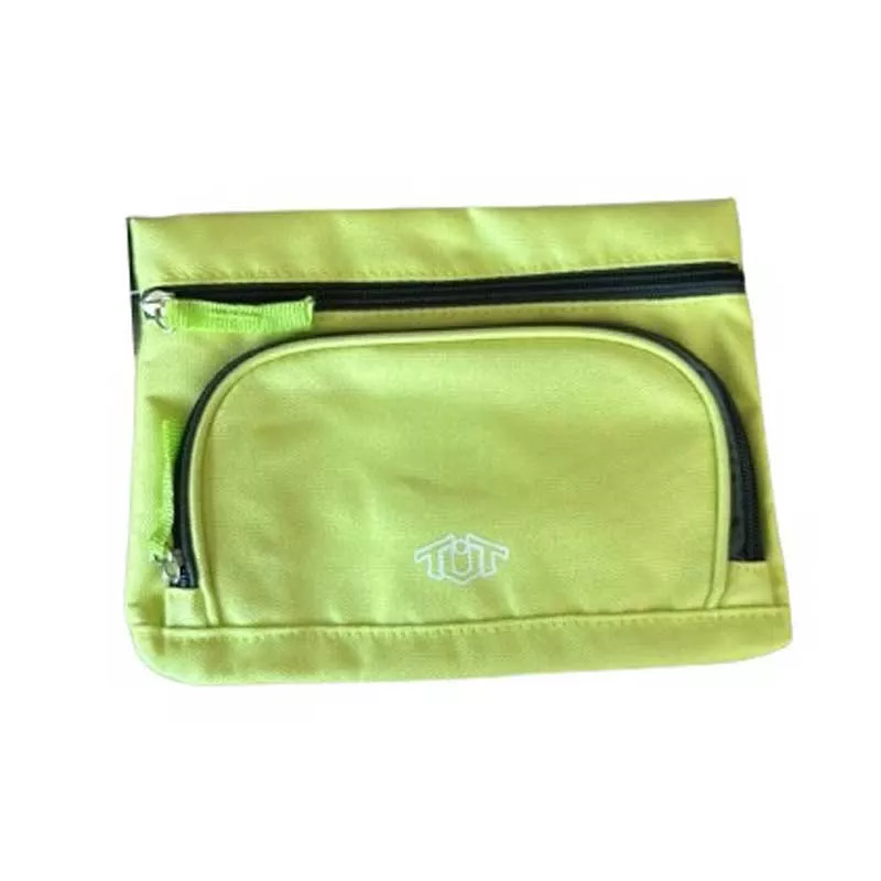 Rectangular pencil case for school Toneuptone in pastel colors, lime