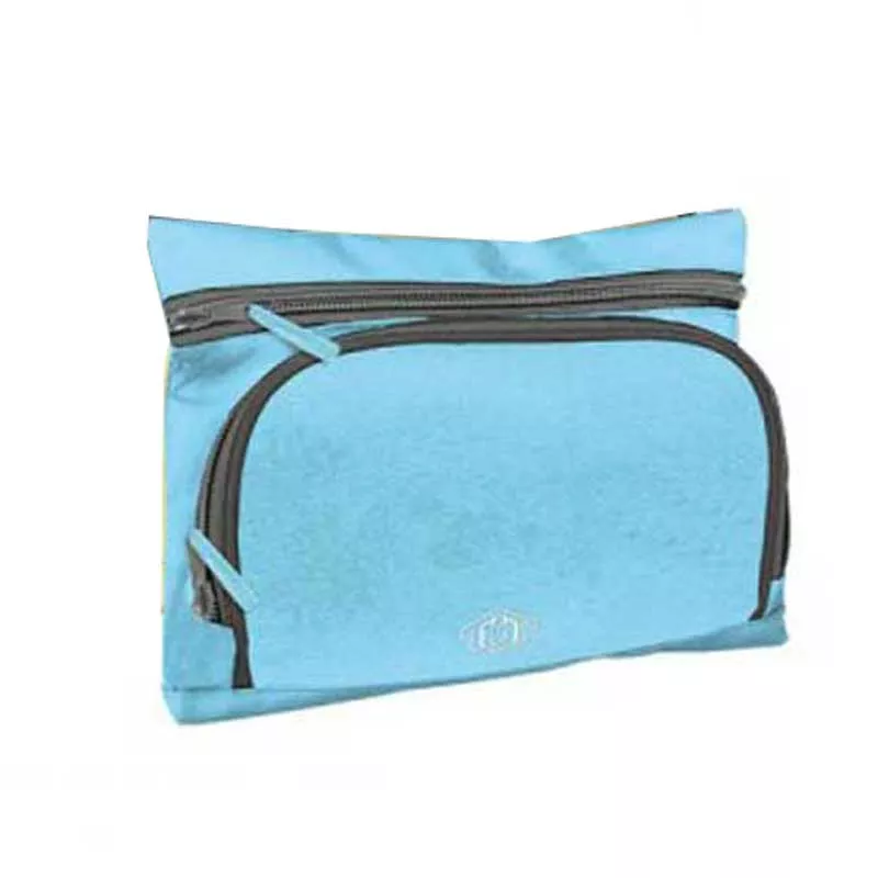 Rectangular school pencil case by Toneuptone in pastel colors, blue