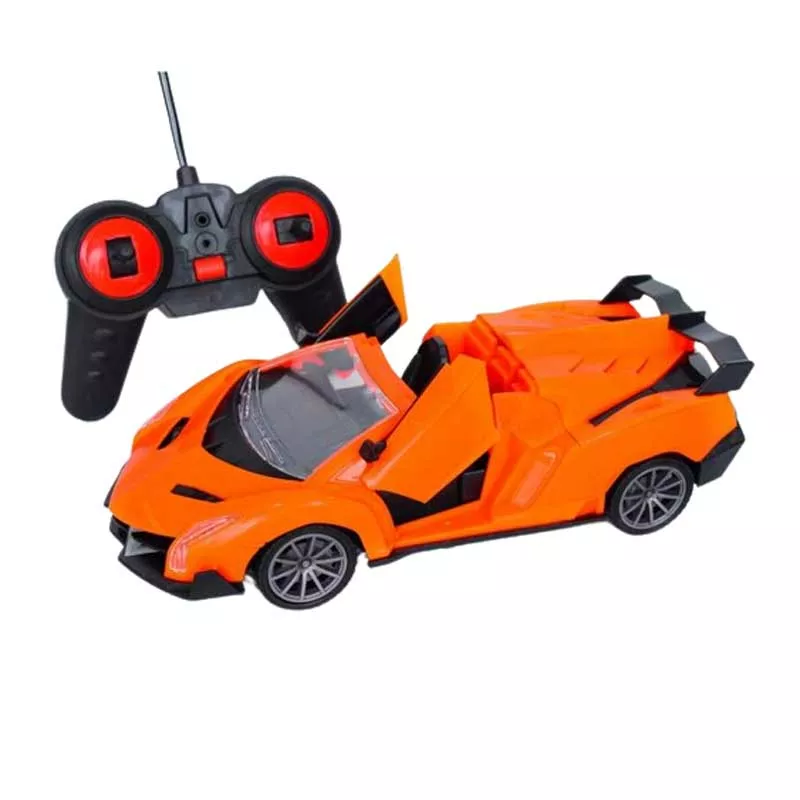 Racing car with lights and RC control 1:24