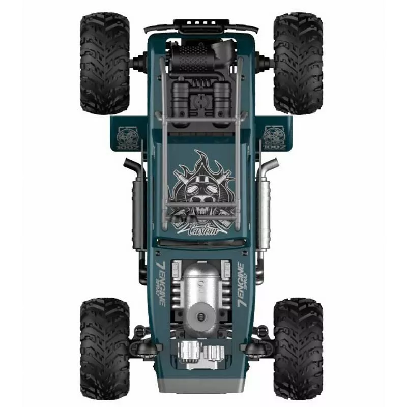 Competitive jeep with smoke effect, RC in blue color