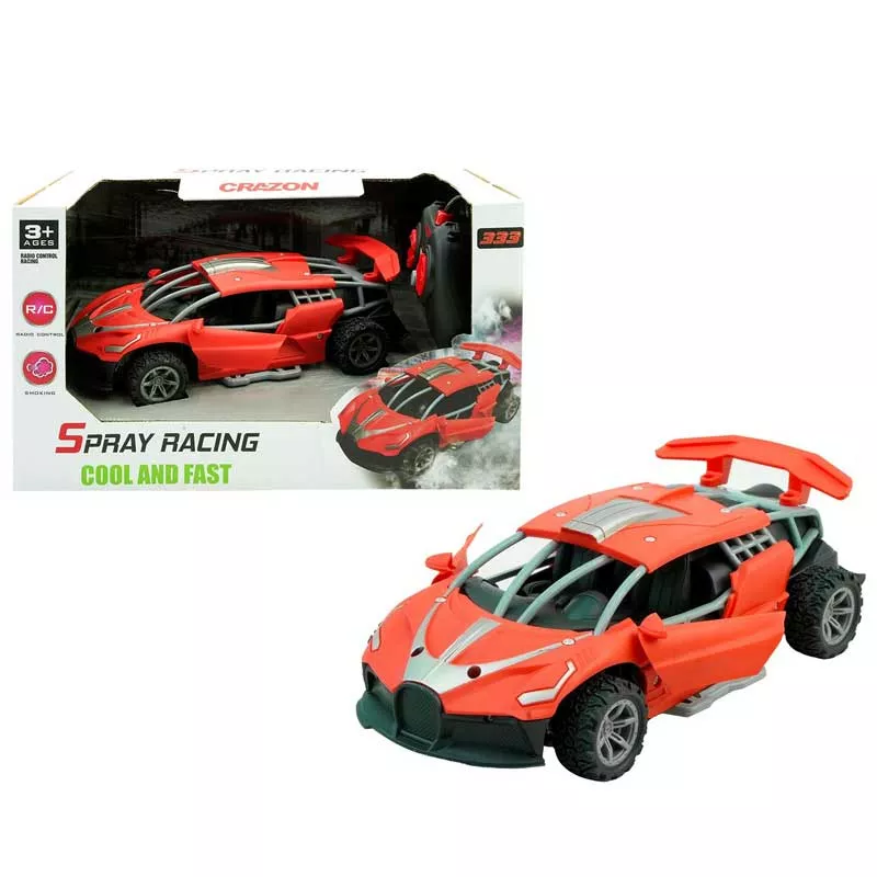 Racing car with RC control, LED lights and cannon 1:24