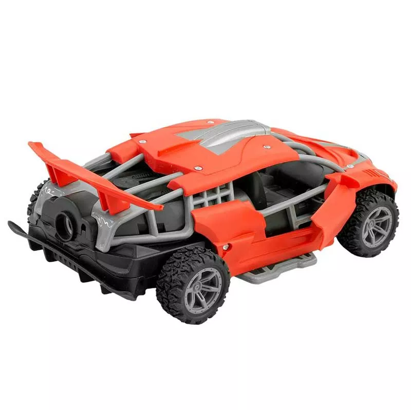Racing car with RC control, LED lights and cannon 1:24