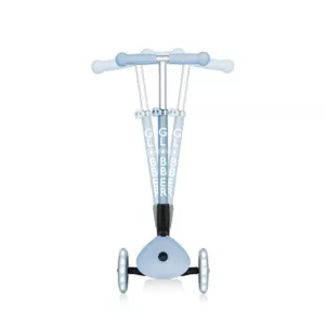 Folding eco scooter with 3 wheels GLOBBER JUNIOR FOLDABLE LIGHTS ECOLOGIC - blueberry color