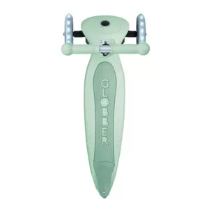 Folding eco scooter with 3 wheels GLOBBER JUNIOR FOLDABLE LIGHTS ECOLOGIC - pistachio color