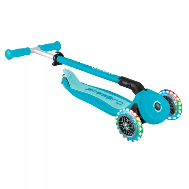 Сгъваема тротинетка 5 в 1 GLOBBER GO UP ACTIVE LIGHTS 360° - аква