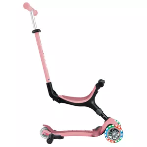 Folding scooter 5 in 1 GLOBBER GO UP ACTIVE LIGHTS 360° - pastel pink