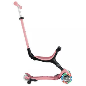Folding scooter 5 in 1 GLOBBER GO UP ACTIVE LIGHTS 360° - pastel pink