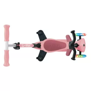 Folding scooter 5 in 1 GLOBBER GO UP ACTIVE LIGHTS 360° - pastel pink