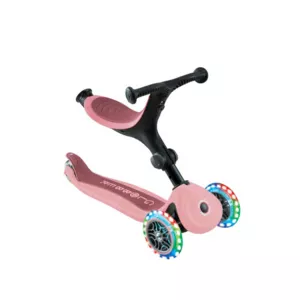 Folding scooter 5 in 1 GLOBBER GO UP ACTIVE LIGHTS 360° - pastel pink