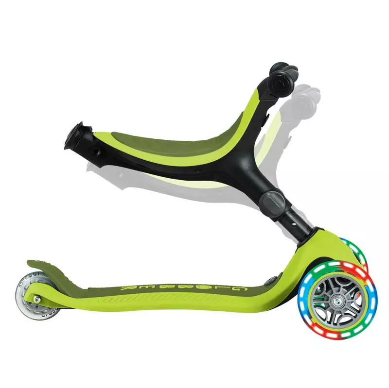 Foldable scooter with parental control 5 in 1 Globber Go Up Active Lights, lime