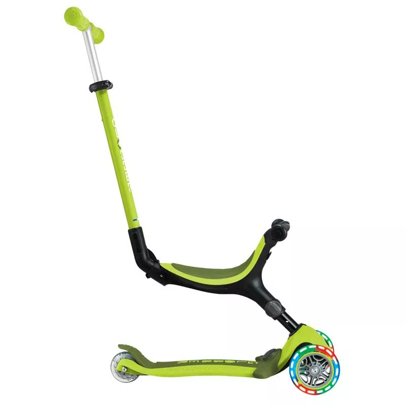Foldable scooter with parental control 5 in 1 Globber Go Up Active Lights, lime