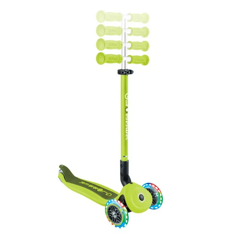 Foldable scooter with parental control 5 in 1 Globber Go Up Active Lights, lime