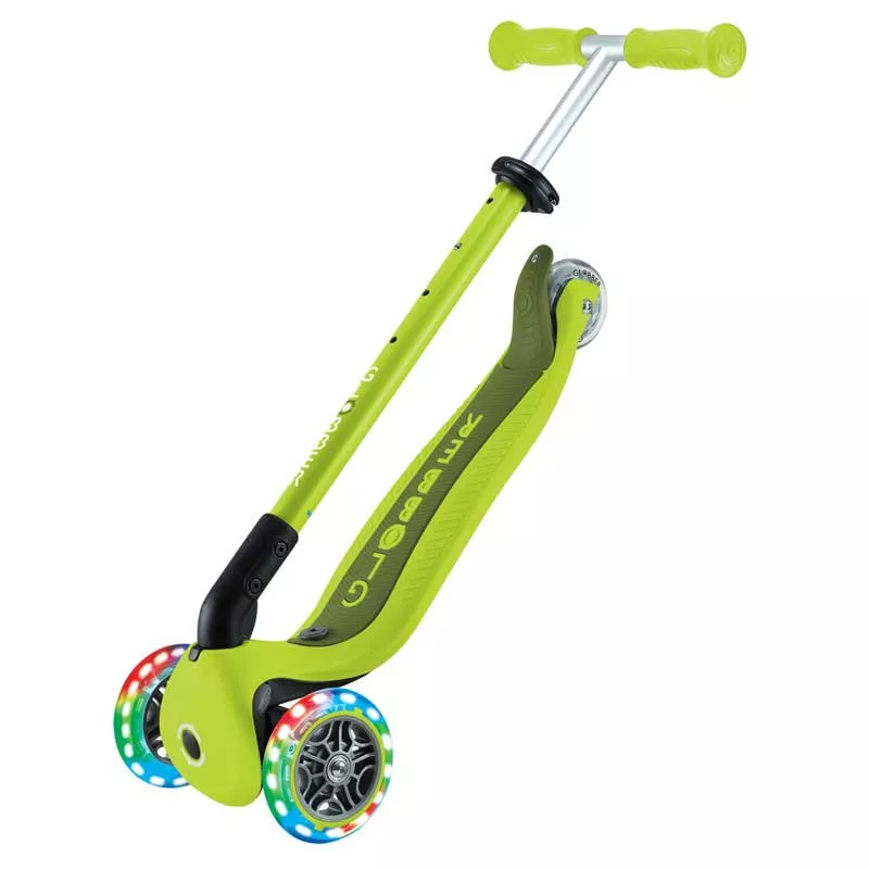 Foldable scooter with parental control 5 in 1 Globber Go Up Active Lights, lime