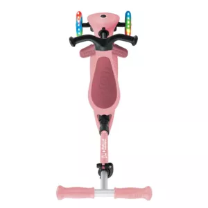 Сгъваема тротинетка с родителски контрол 5 в 1 Globber Go Up Active Lights, пастелно розова