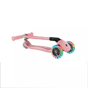 Foldable scooter with light-up wheels GLOBBER PRIMO FOLDABLE LIGHTS, pink
