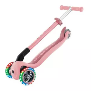 Foldable scooter with light-up wheels GLOBBER PRIMO FOLDABLE LIGHTS, pink