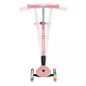 Foldable scooter with light-up wheels GLOBBER PRIMO FOLDABLE LIGHTS, pink