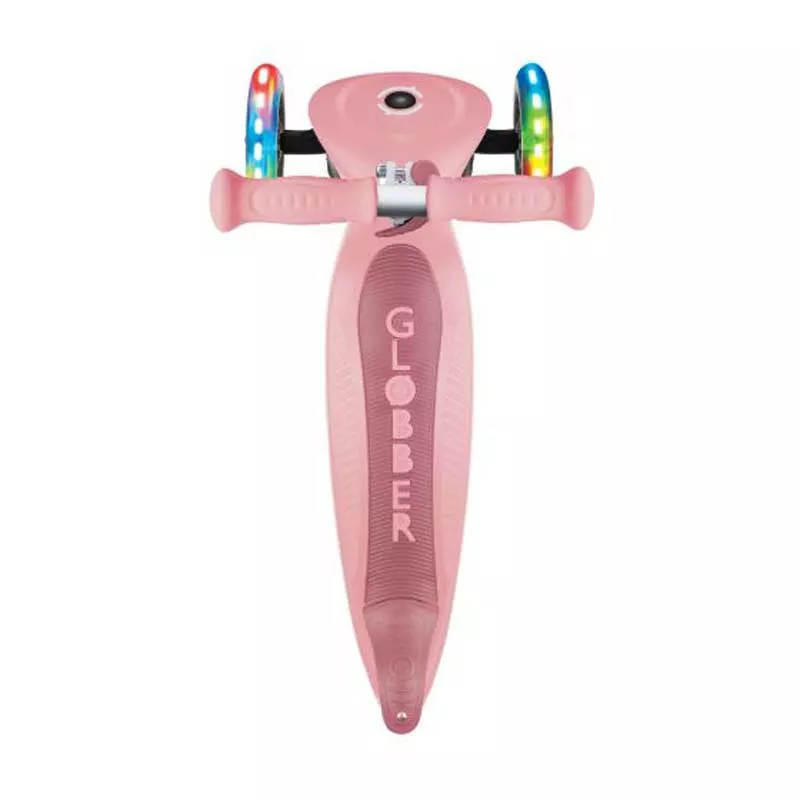 Foldable scooter with light-up wheels GLOBBER PRIMO FOLDABLE LIGHTS, pink