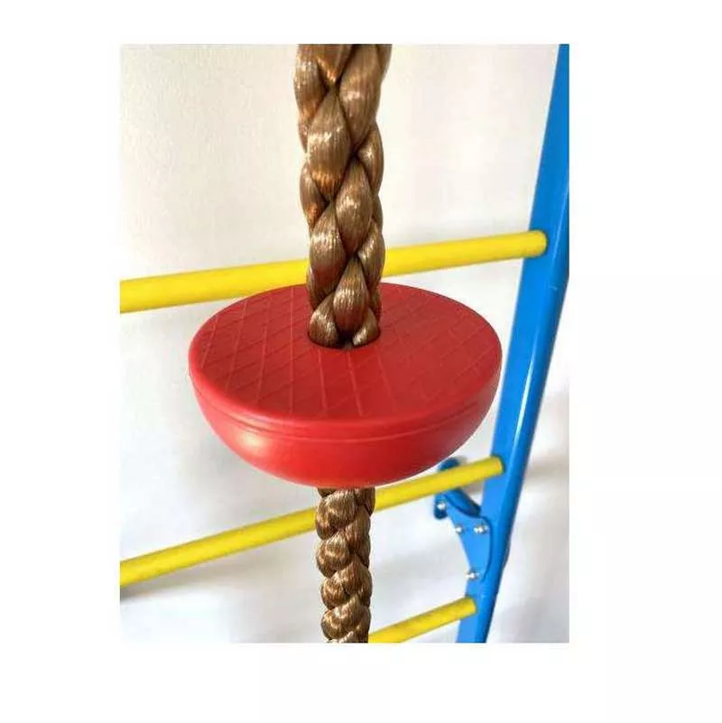 Swedish wall for children's gymnastics, metal, with accessories, two-tone