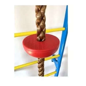 Swedish wall for children's gymnastics, metal, with accessories, two-tone