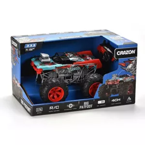 High-speed red 4x4 buggy for off-road with remote control