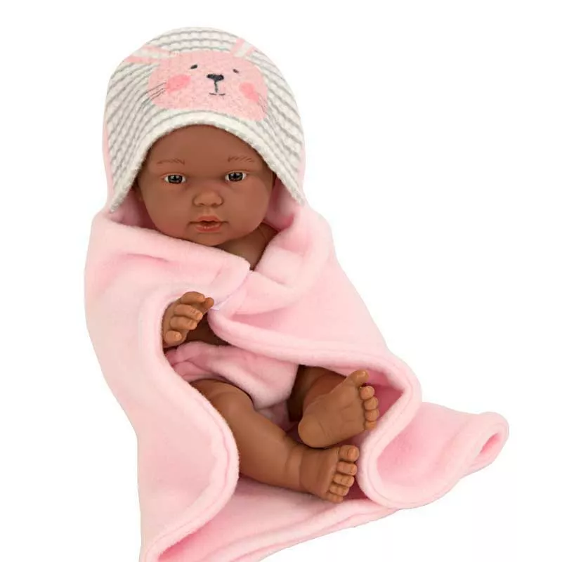 Sweet baby doll with a bath towel accessory - 26 cm