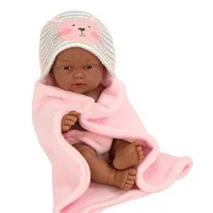 Sweet baby doll with a bath towel accessory - 26 cm