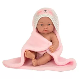 Sweet baby doll with a bath towel accessory - 26 cm