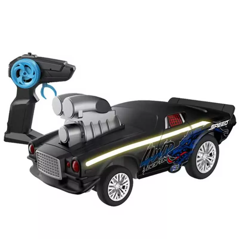 Sports car with LED lights, sound effects and remote control 1:16