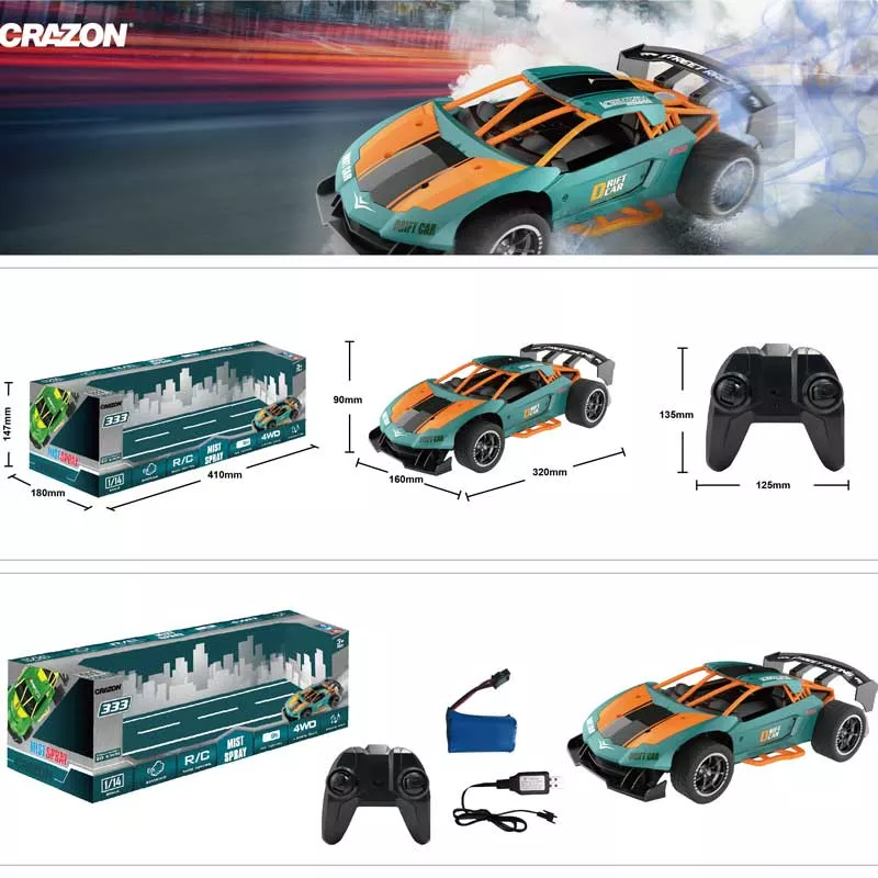 Sports drifting car with remote control 1:14
