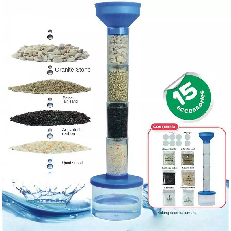 STEAM toy - Water filtration kit