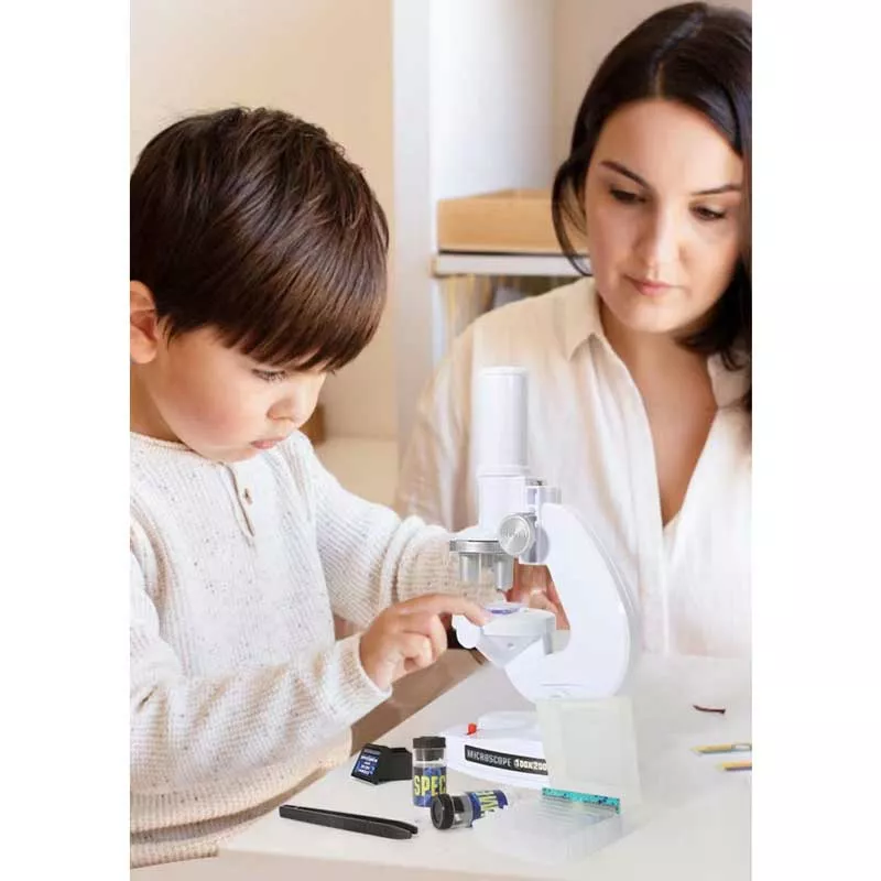 STEAM комплект - Детски микроскоп 100/200/450Х