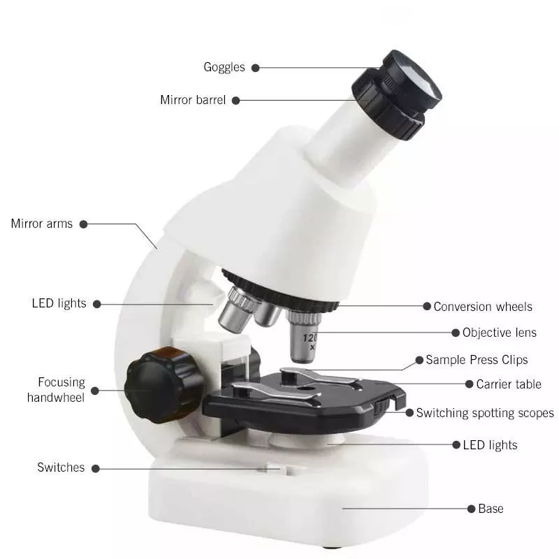 STEAM set - Children's microscope 100/400/1200X