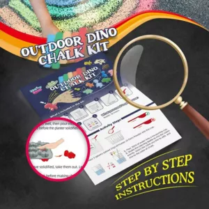 STEAM kit - Make your own colorful chalk - Dino
