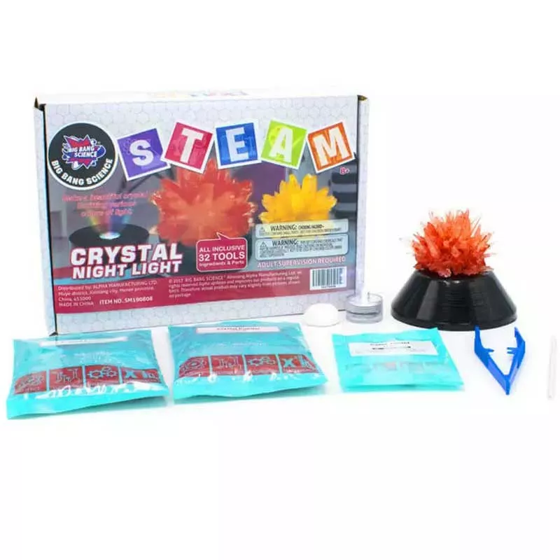 STEAM kit for making a night light from crystals