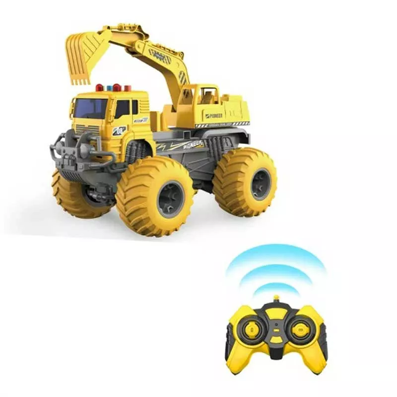 Construction digger with sound and light effects, RC 1:16
