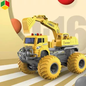 Construction digger with sound and light effects, RC 1:16