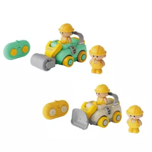 Construction trucks with sound and remote control - green