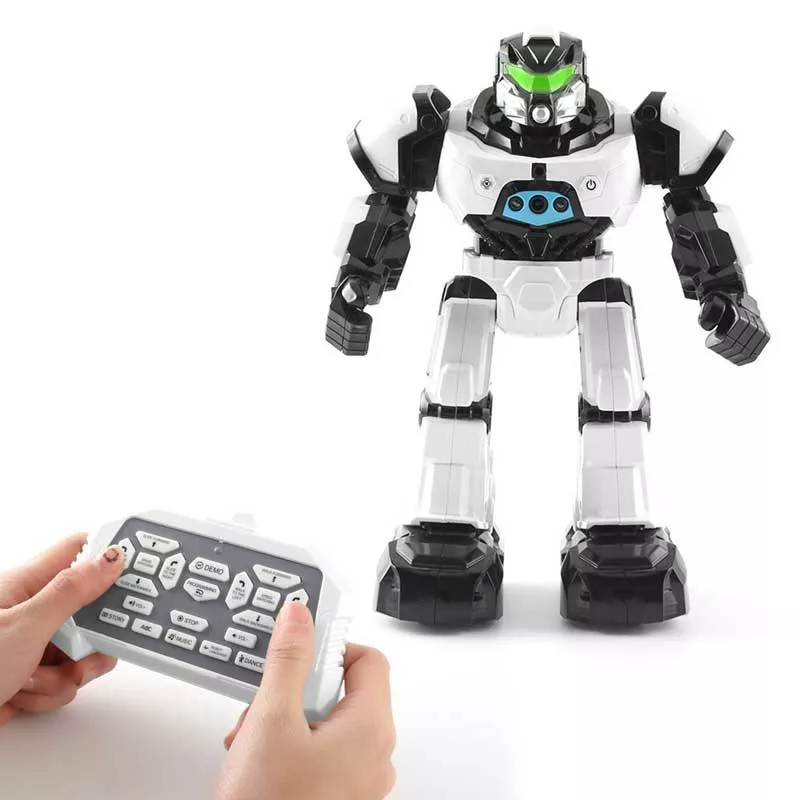 Dancing STEM robot with two control modes, white