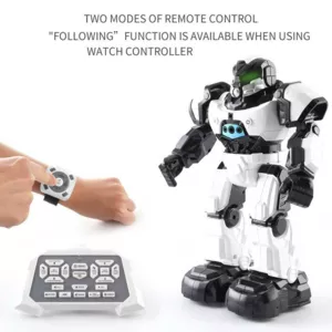Dancing STEM robot with two control modes, white