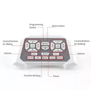 Dancing STEM robot with two control modes, white