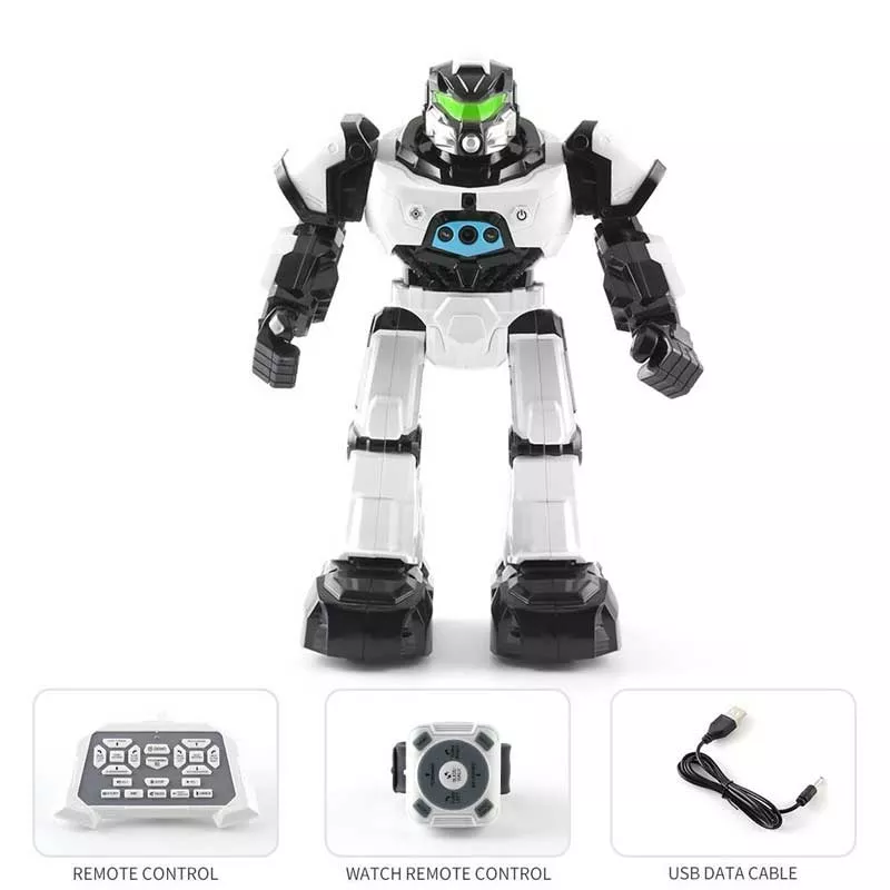 Dancing STEM robot with two control modes, white