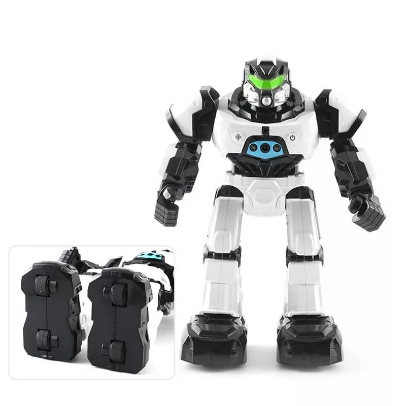 Dancing STEM robot with two control modes, white