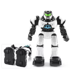 Dancing STEM robot with two control modes, white