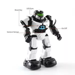 Dancing STEM robot with two control modes, white