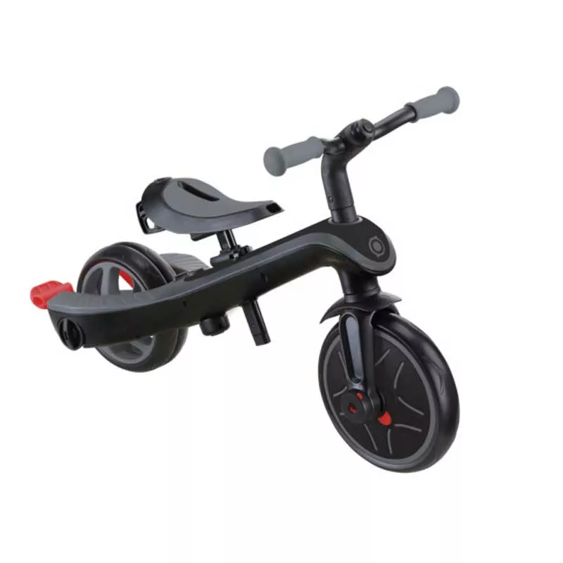 Tricycle 4 in 1 GLOBBER EXPLORER TRIKE DELUXE PLAY with canopy in black color