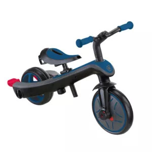 Tricycle 4 in 1 GLOBBER EXPLORER TRIKE with canopy in royal blue color
